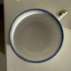 Set of 2 blue Quimper earthenware mugs H6.5 D15