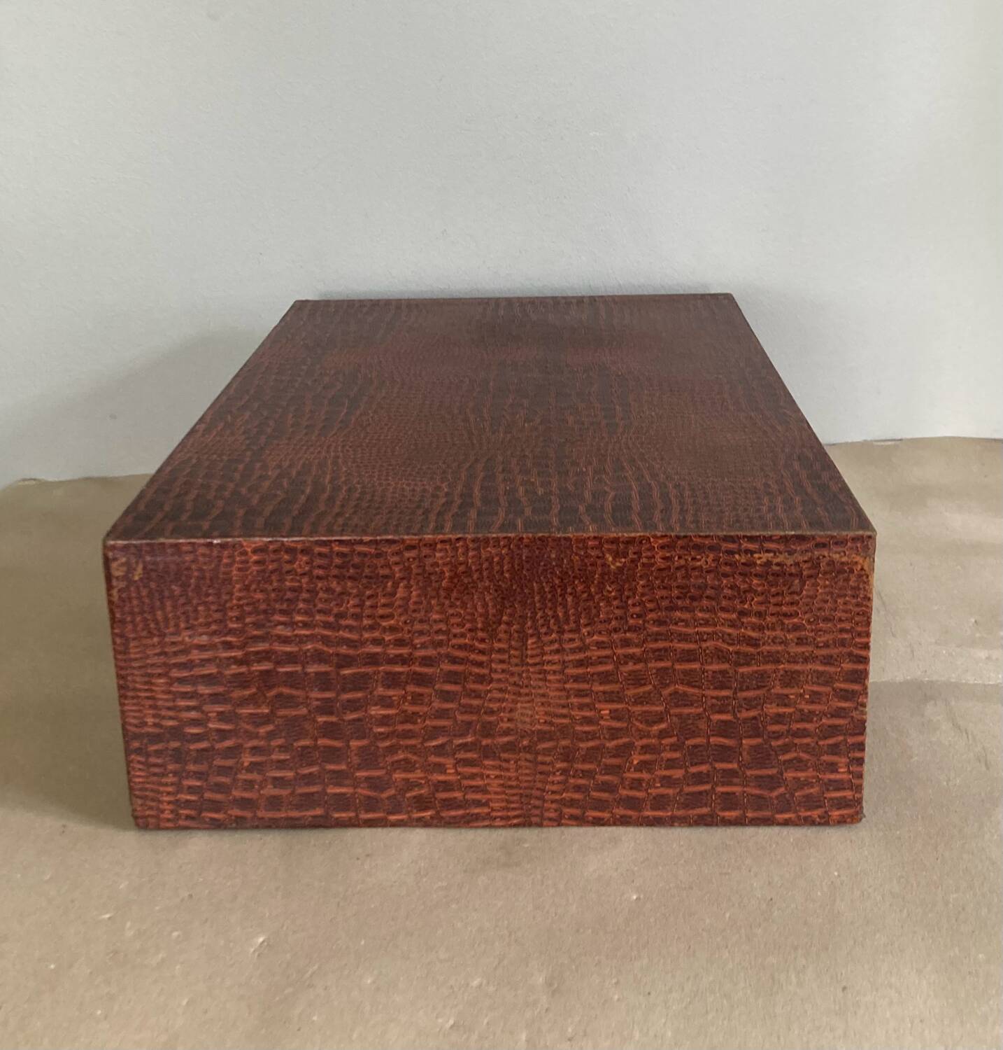 1960s cutlery box with Croco-style coating