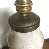 Vintage enamelled ceramic lamp base