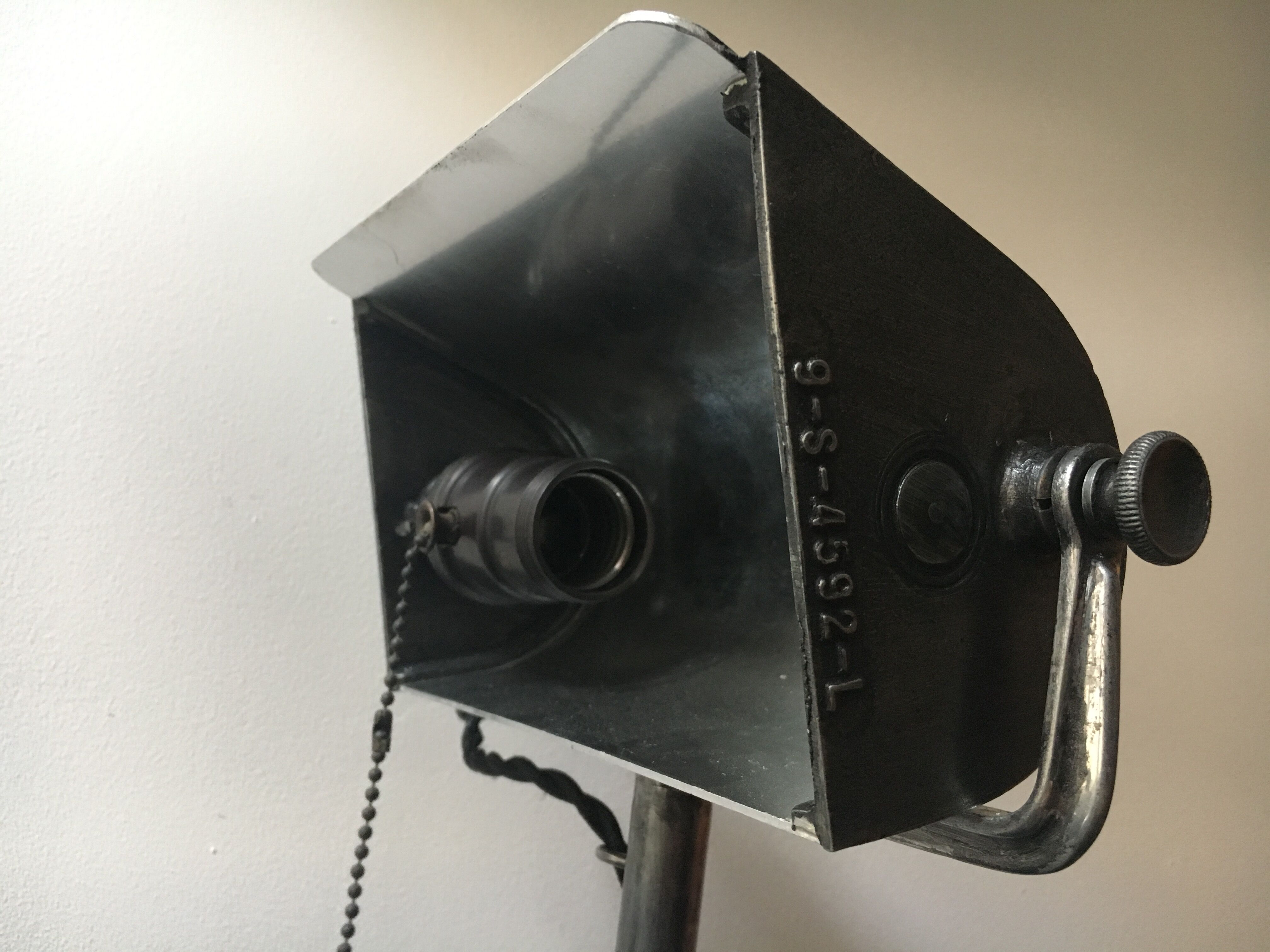 Old lamp wall mounted articulated