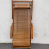 Folding bamboo lounge chair from the early 20th century