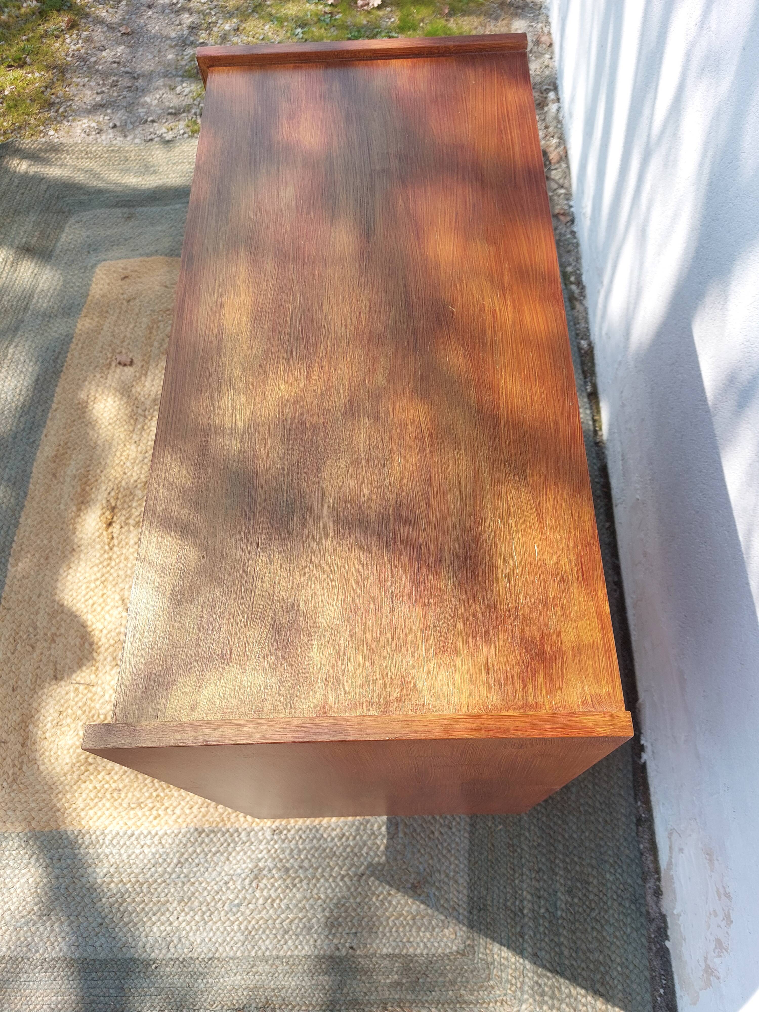 vintage commode, tapered legs