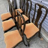 Ensemble 6 chaises en laque
