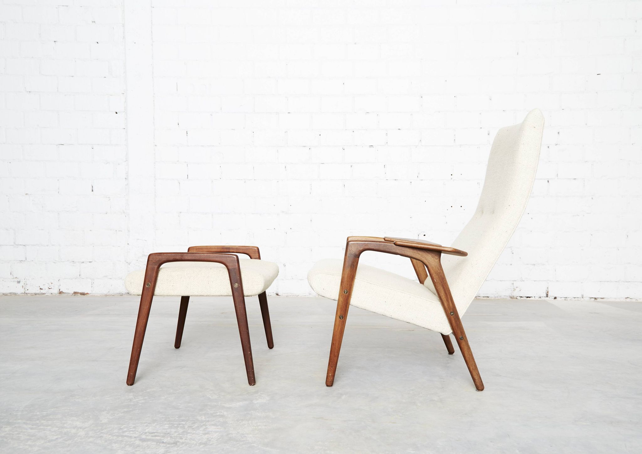 Yungve Ekström 'Ruster' Lounge Chair & Ottoman for Pastoe