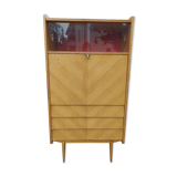 Secretary chest of drawers vintage light wood year 50 60