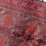Tapis couloir baloutche afghan vintage 107 x 211 cm - tribal répétitif (1C1196)