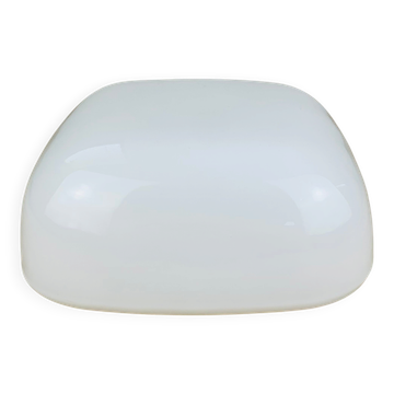 Square opaline wall light, vintage ceiling light, 1960s.