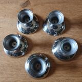 5 coupes à glace anciennes en inox