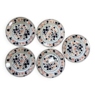 English flower plates