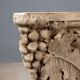 Antique plaster vase decorated with bunches of grapes, Italy, 19th century.