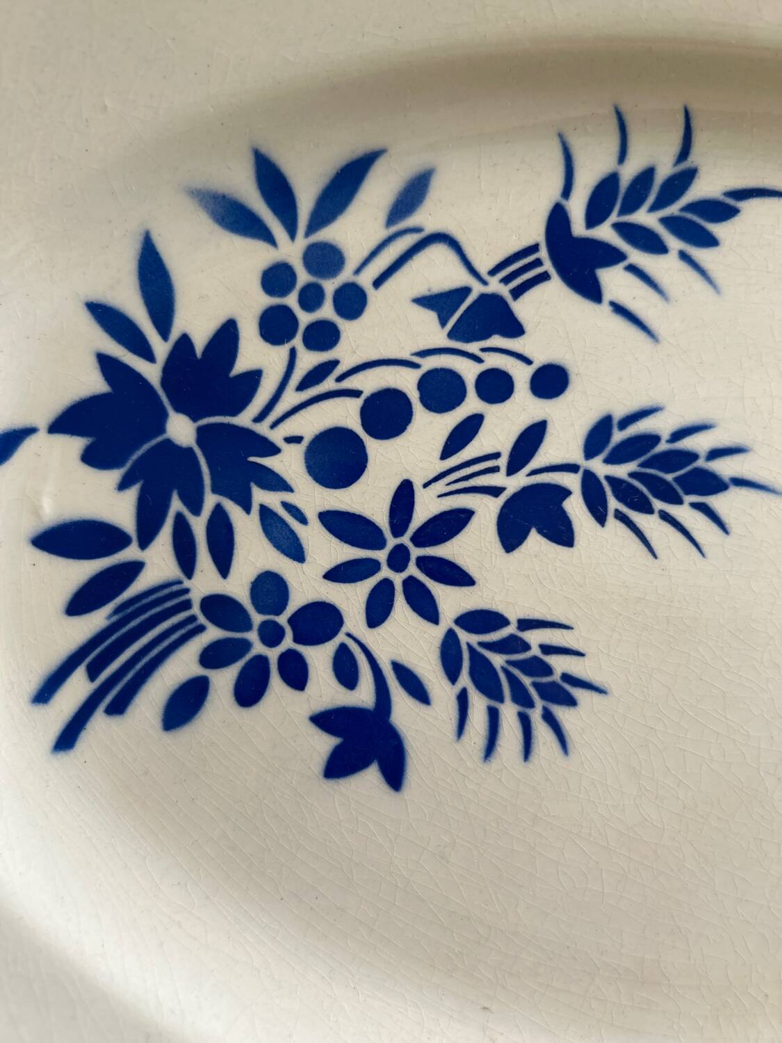 Vintage Badonvilliers porcelain dish