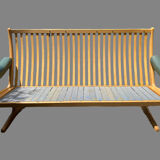 Scandinavian sofa 1970 teak and leather