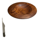 Small circular teak monoxyle pocket tray D25 H7