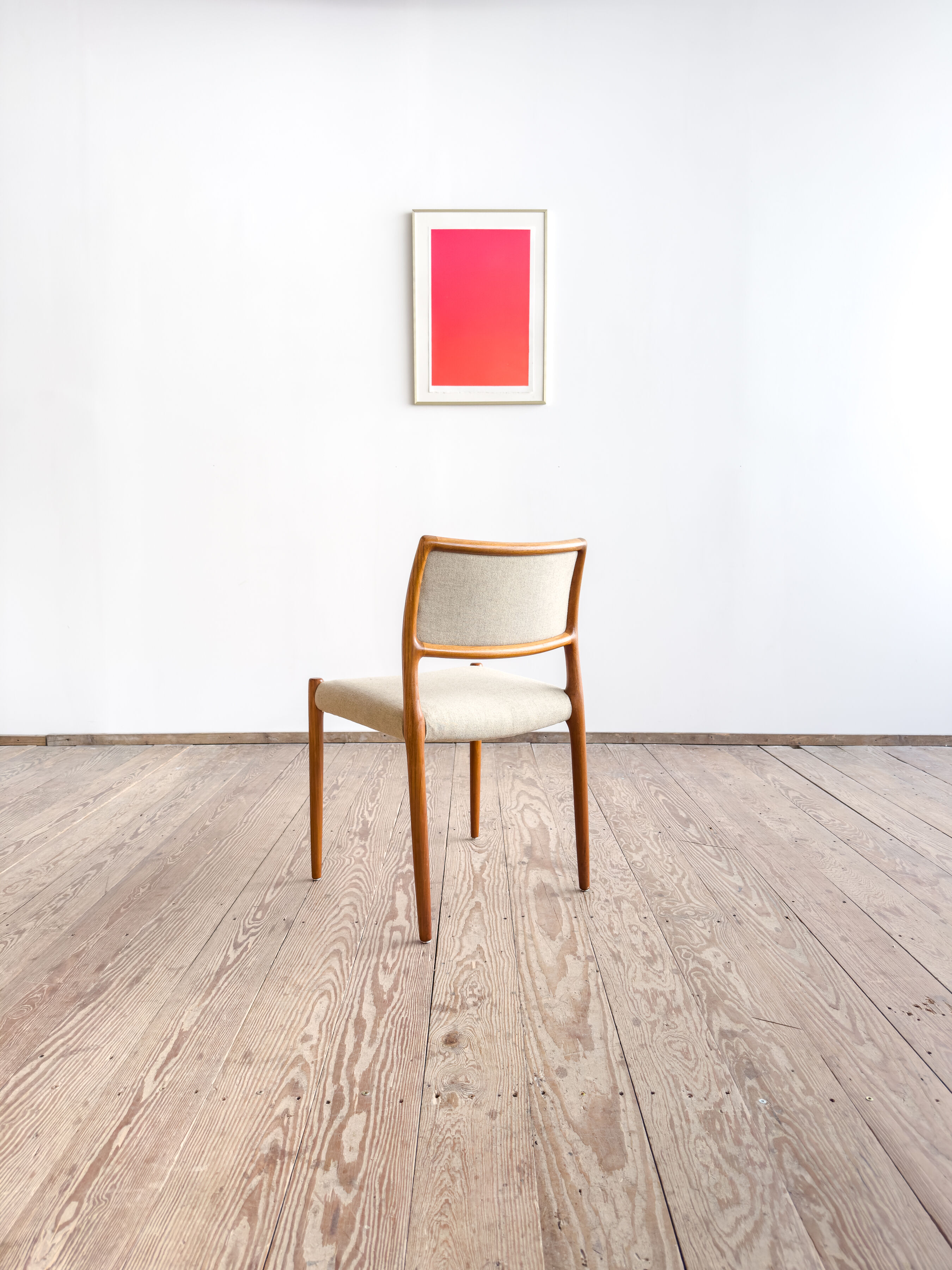 Chaise de salle à manger modèle 80 par Niels O. Møller en teck