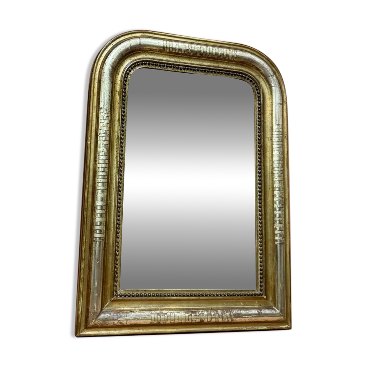Napoleon III mirror in gold and silver