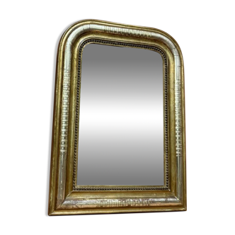 Napoleon III mirror in gold and silver