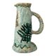 Antique handcrafted ceramic pitcher