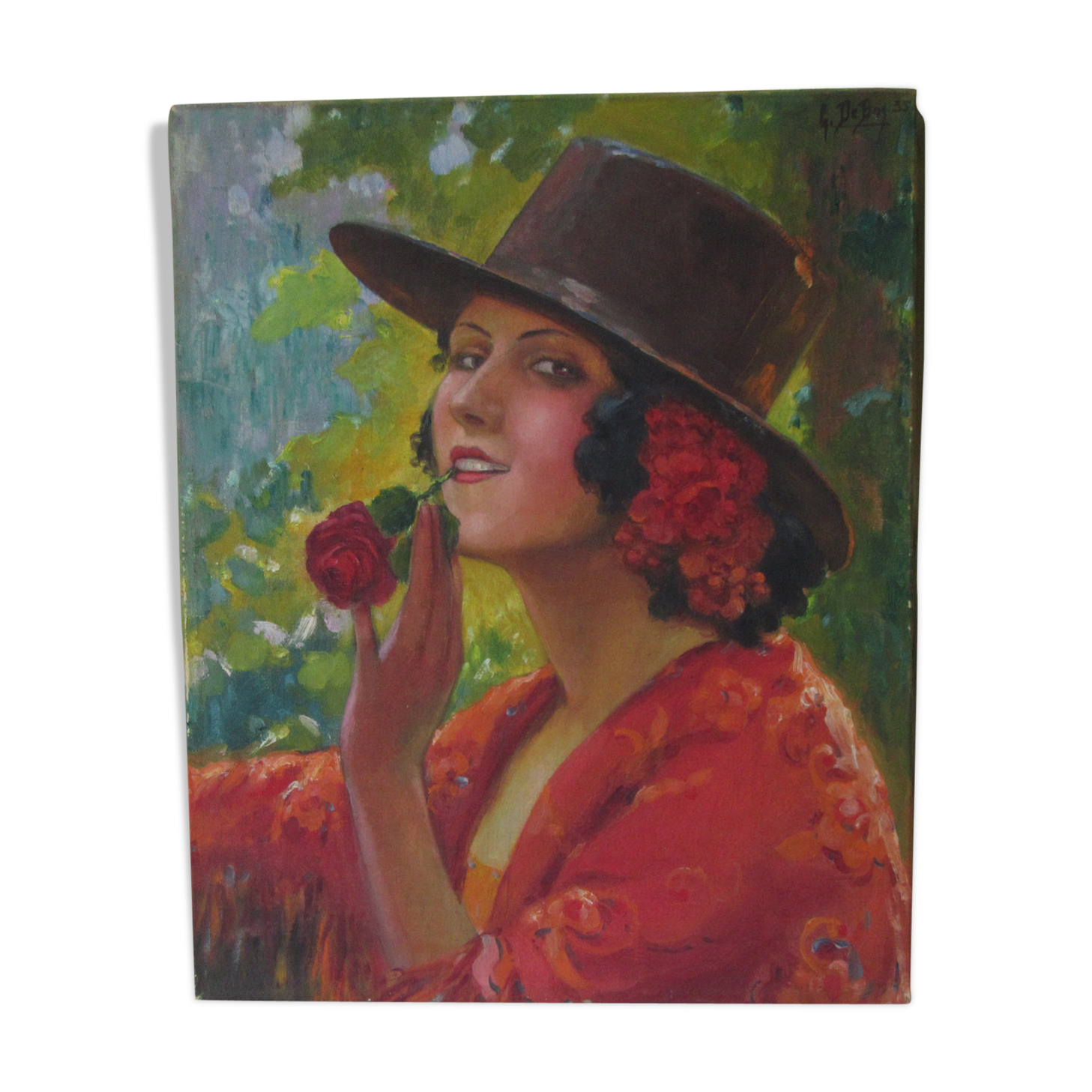 Woman portrait oil on canvas 1935