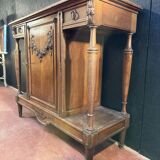 Oak serving trolley