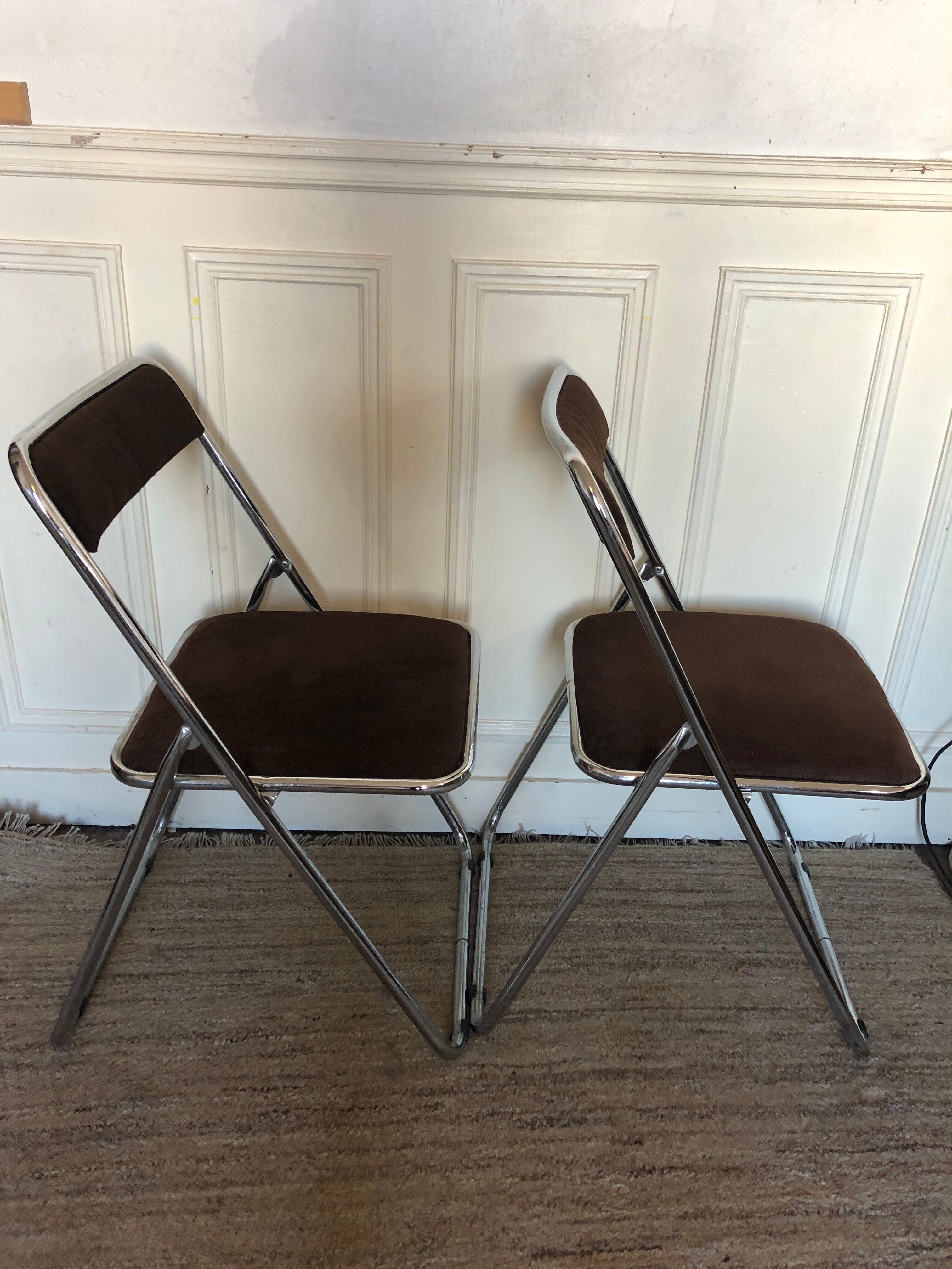 Duo chrome folding chair