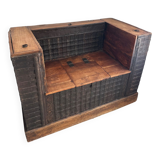 Coffre-fauteuil coloniale ￼