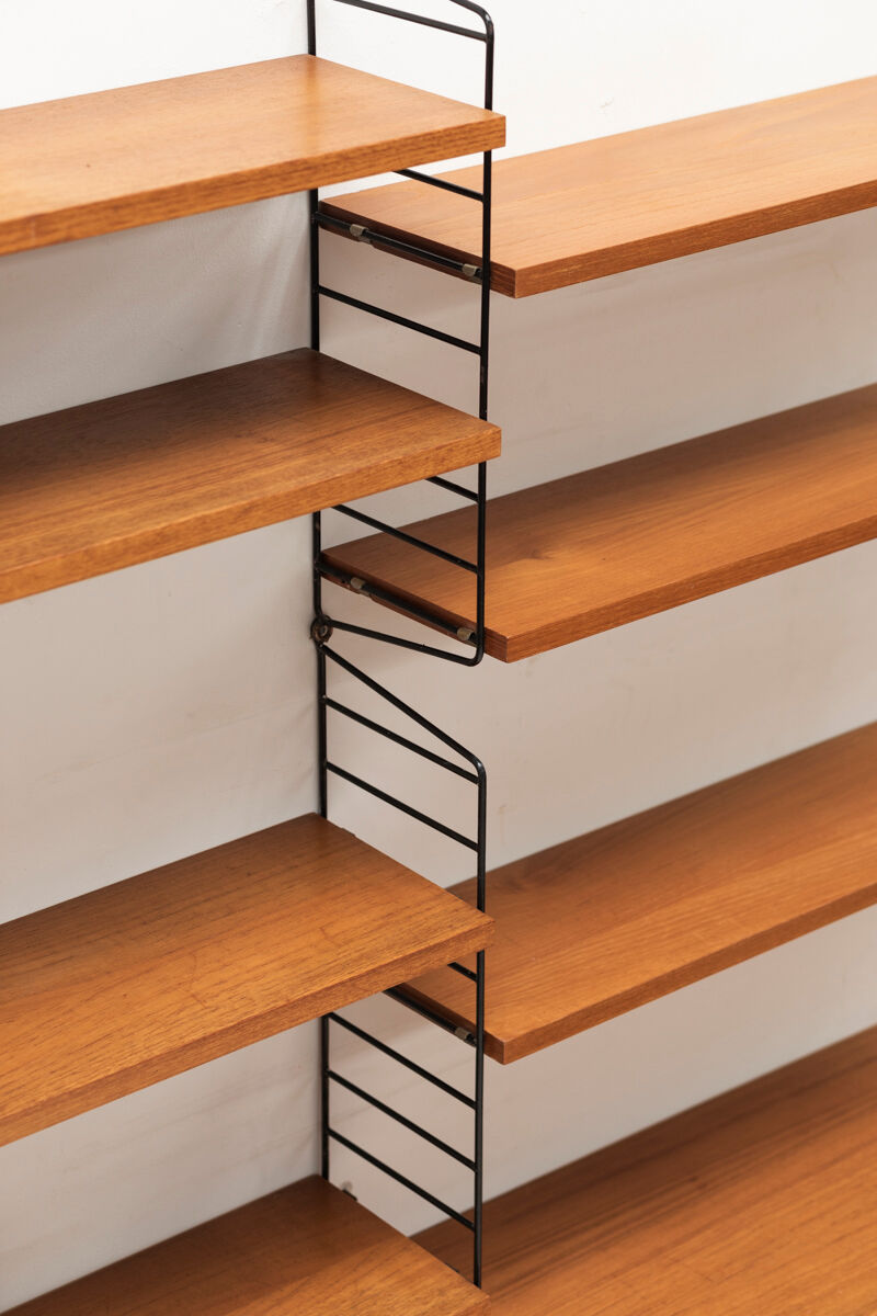 3-Piece wall unit by Nisse Strinning for String, Sweden, 1960s