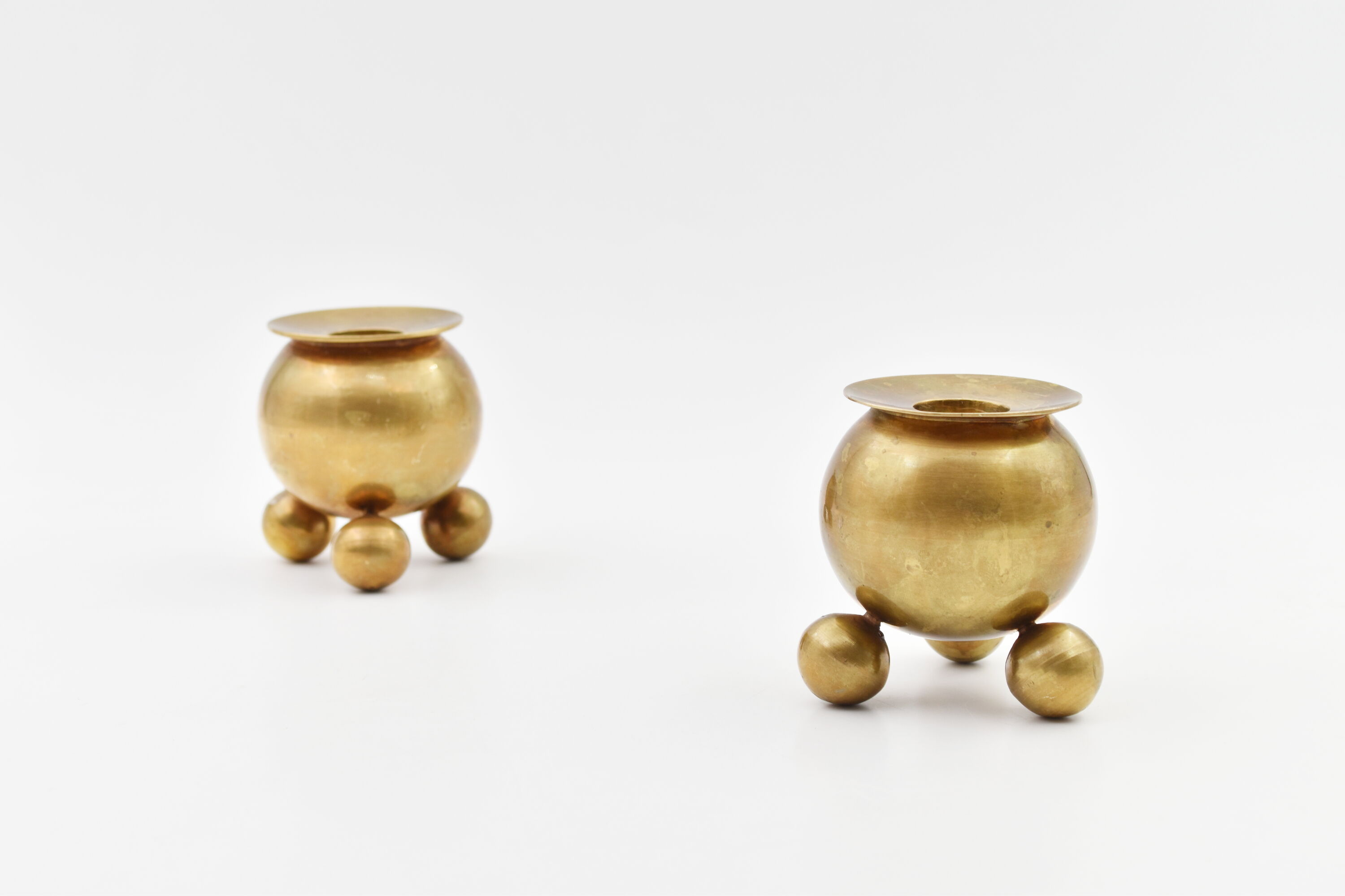Pair of vintage brass candlesticks