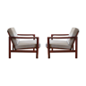 Grey B-7752 Armchairs by Zenon Bączyk for Swarzędzkie Fabryki Mebli, 1960s, Set of 2