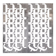 Pair of cast aluminum panels, 1970s
