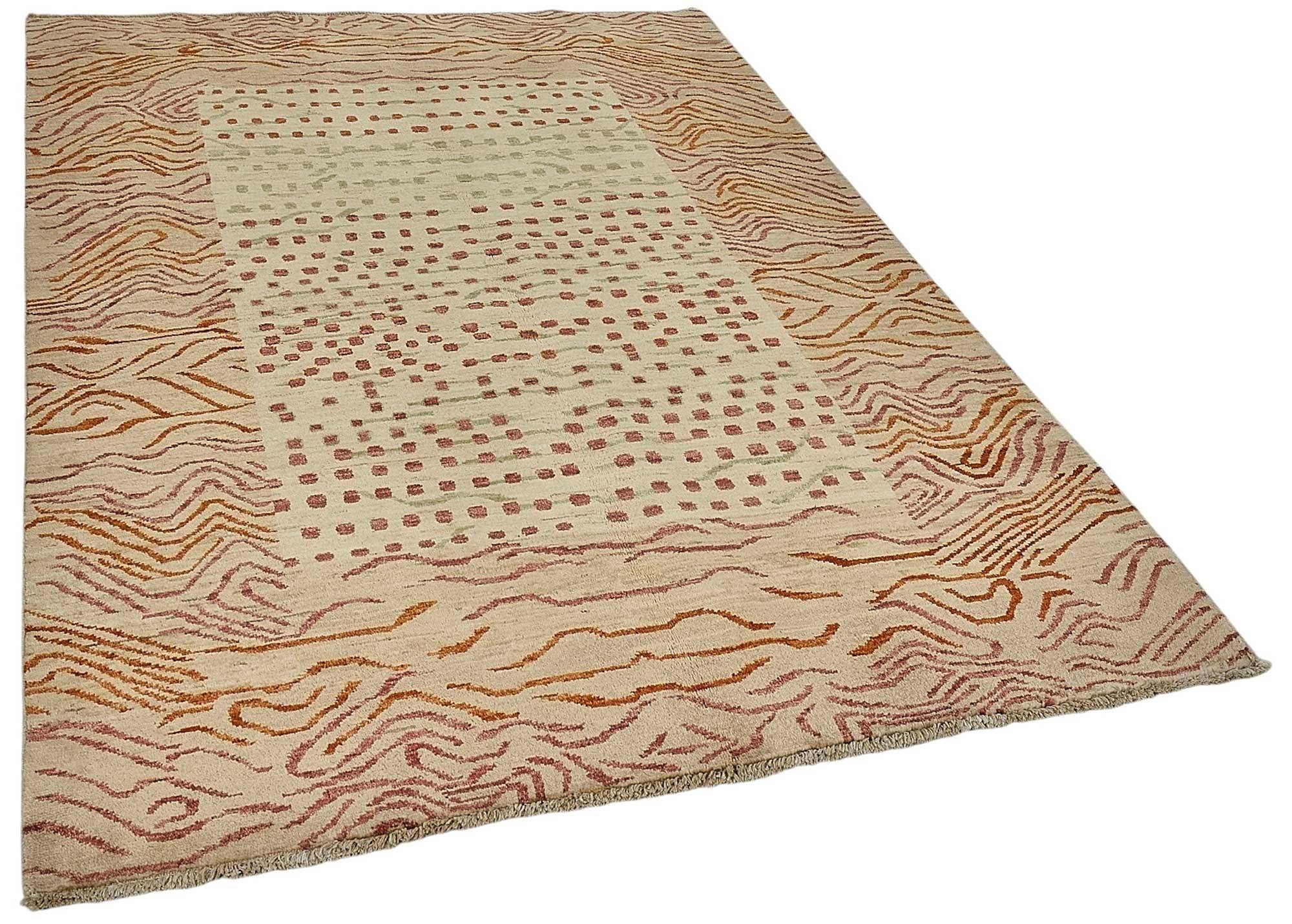 Tapis Oushak en laine noué à la main, 165 cm x 231 cm