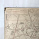 Old cardboard map of Paris - 18th Arrondissement