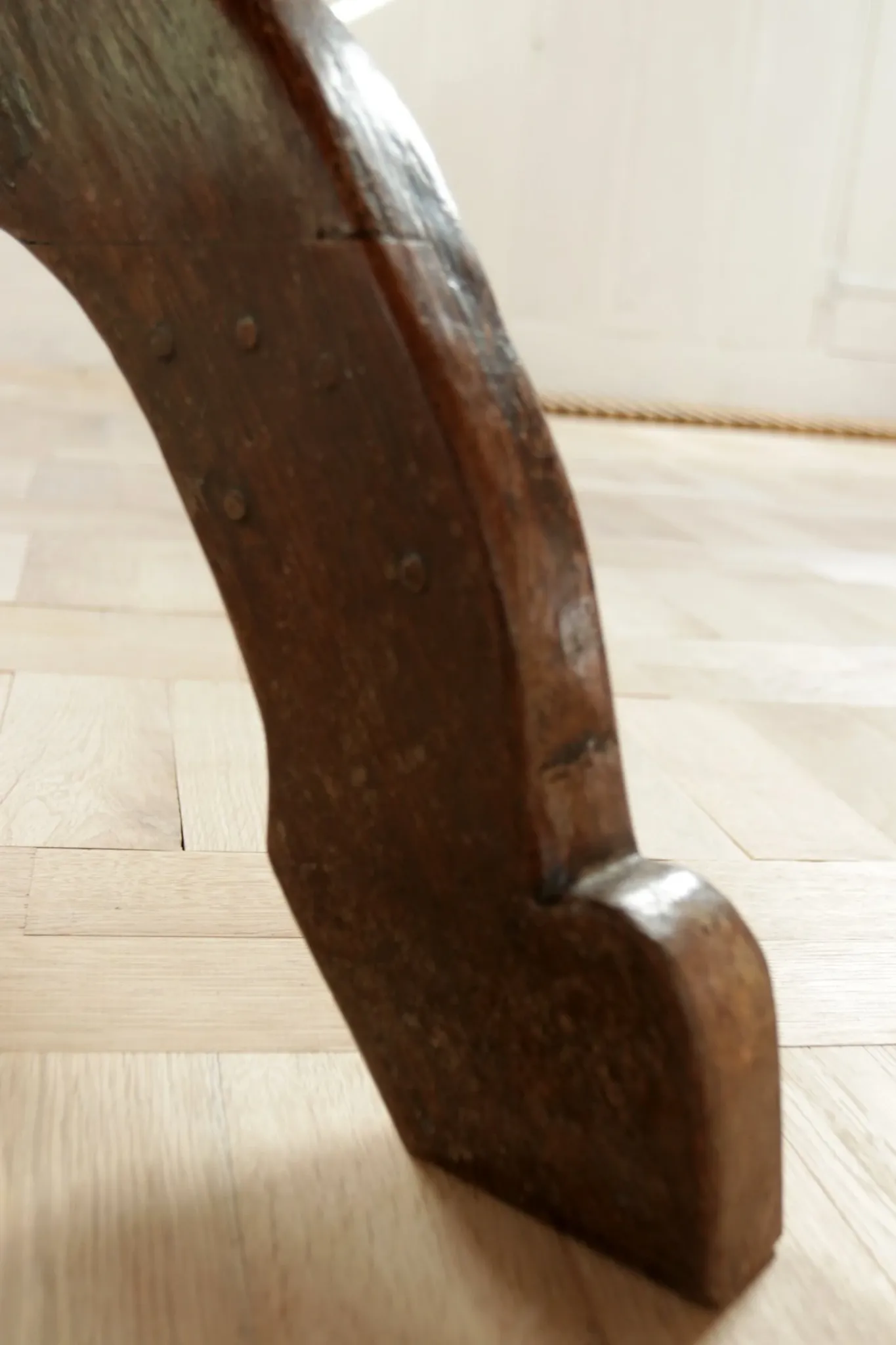 17th-century French oak refectory table / trestle table – 240 cm