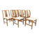 Set de 6 chaises scandinave en noyer, Suède, 1960