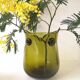Zoomorphic pot "owl" blown glass