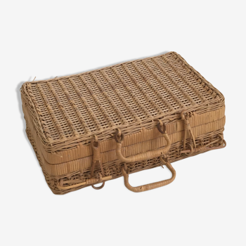 Wicker suitcase