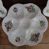 11 Oyster/shellfish plates, "Réverbère" model Ket G Lunéville