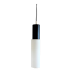 Large black and white glass pendant lamp by Evenblij, 1960's
