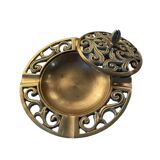 Cendrier couvert en bronze vintage