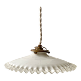 Opaline pendant lamp