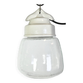 Lampe à Suspension Vintage en Porcelaine Blanche, 1970s