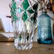 Vase Saint-Louis en cristal taillé vert – Art de la table & décoration