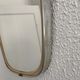 Vintage mirror 1960 asymmetrical mirror - 46 x 24 cm
