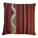 Vintage turkish kilim cushion cover , 55 x 55 cm