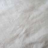 Drap ancien en lin broderie richelieu