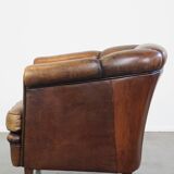 Vintage Sheepskin Leather Club Chair
