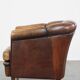 Fauteuil club vintage en cuir de mouton