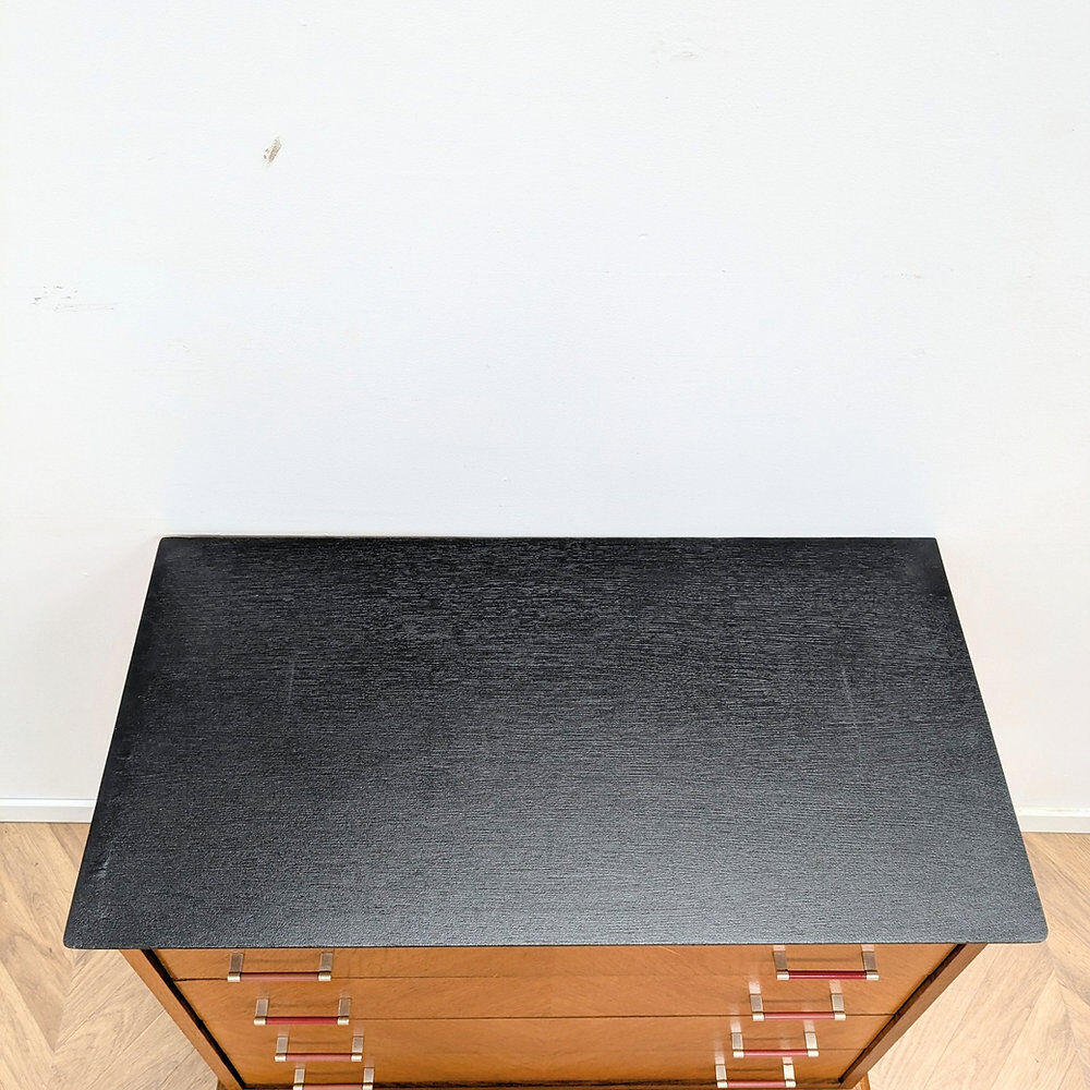 Commode poignées bakélite rouge