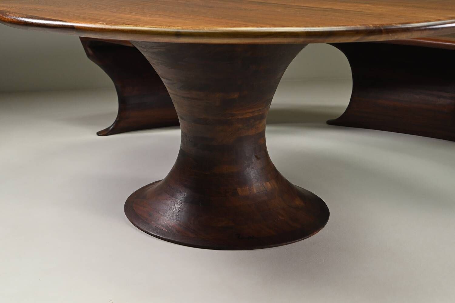 Oval dining set by Marc van Rampeberg for Rampelberg Designs, Kenya Afrik.