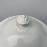 Plain white Creil soup tureen