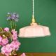 Vintage pink opaline pendant light